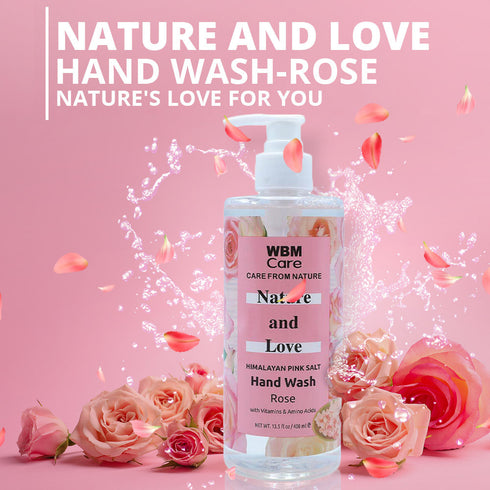 Nature & Love Liquid Hand Wash Rose - 13.5 fl oz | WBM CARE